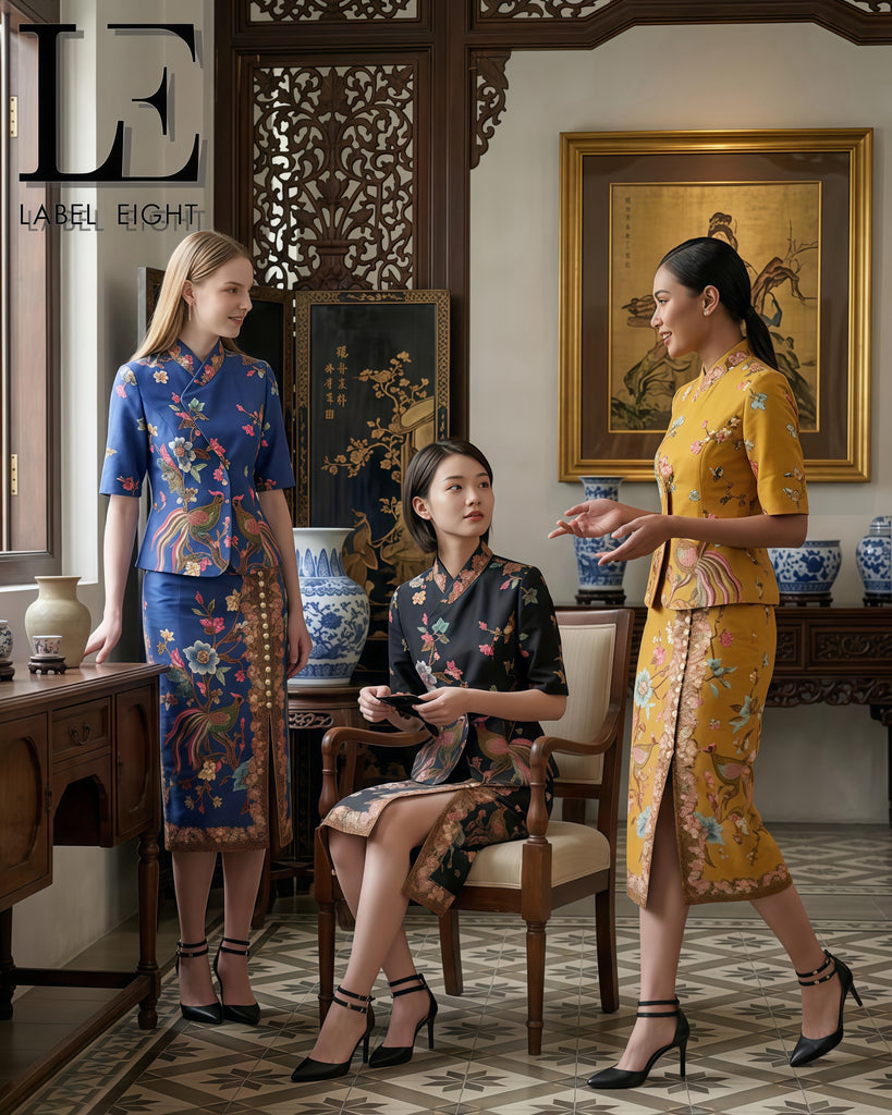 (Preorder)Premium Nyonya Batik OL Dress (预购)娘惹巴迪风假两件连衣裙 (L8) L801