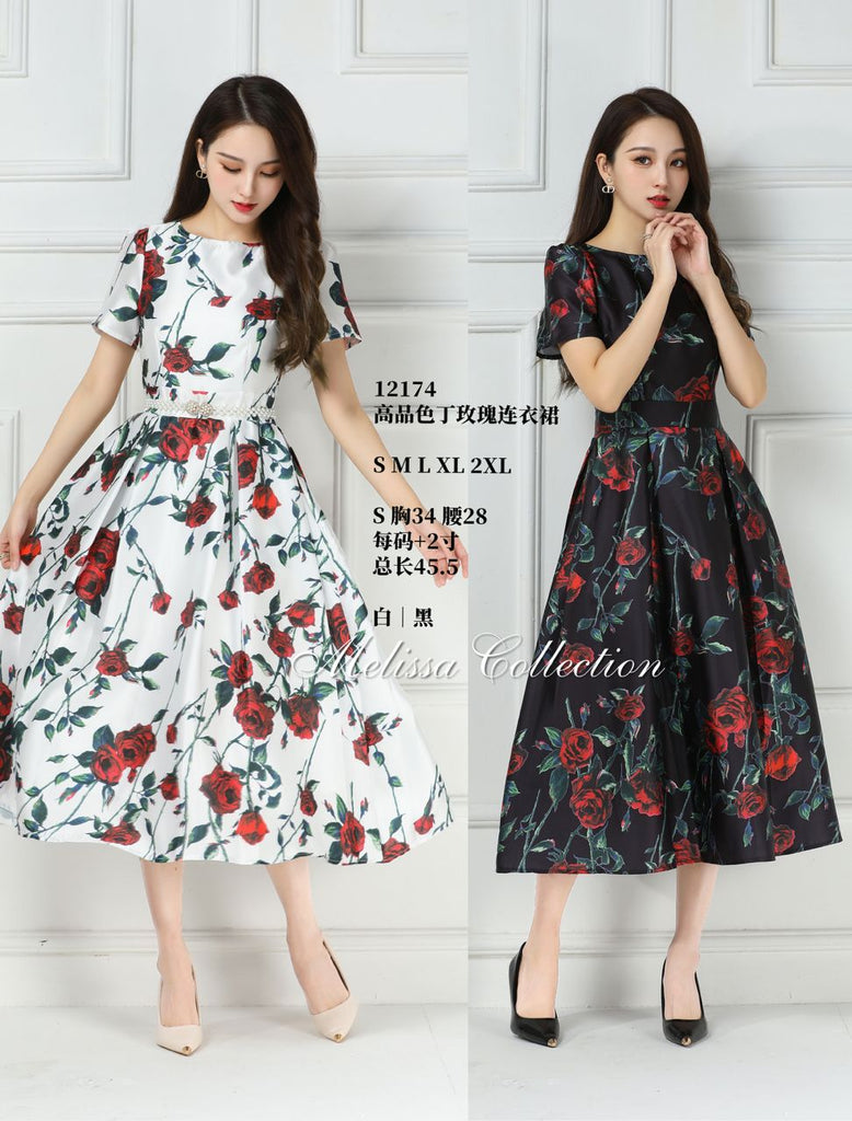 Premium Lady Dress 高品色丁玫瑰连衣裙 (ME.4) 12174