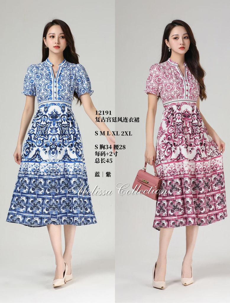 Premium Lady Dress 复古宫廷风连衣裙 (ME.6) 12191