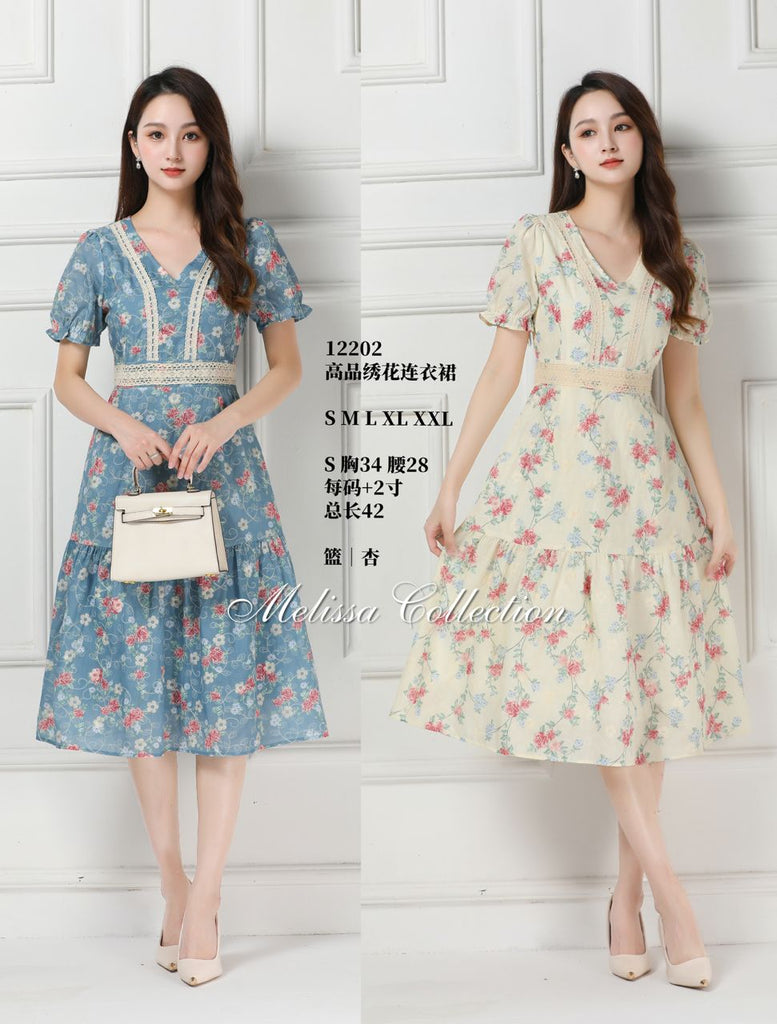 Premium Lady Dress 高品绣花连衣裙 (ME.6) 12202