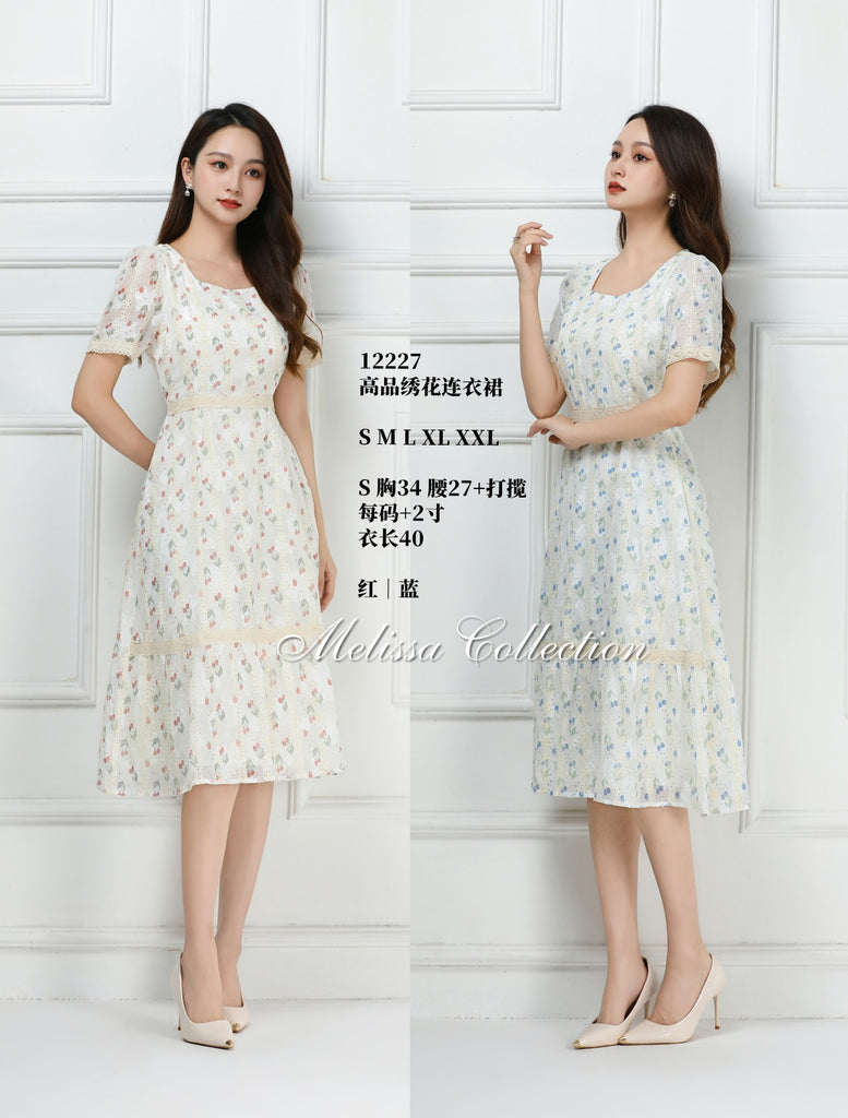 Premium Lady Dress 高品绣花连衣裙 (ME.8) 12227