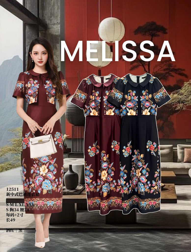 Premium Batik OL Dress 高品质新中式巴迪连身裙 (ME.3) 12511