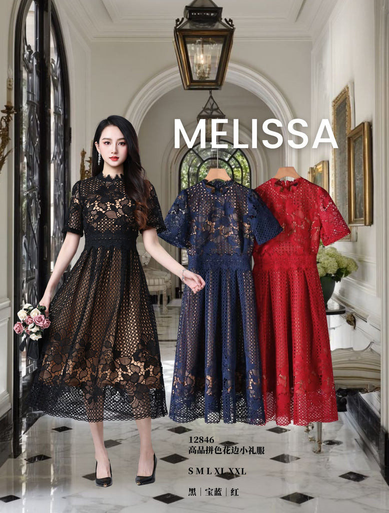 Premium Lacey Dinner Dress 高品质水溶花边小礼服 (ME.7) 12848