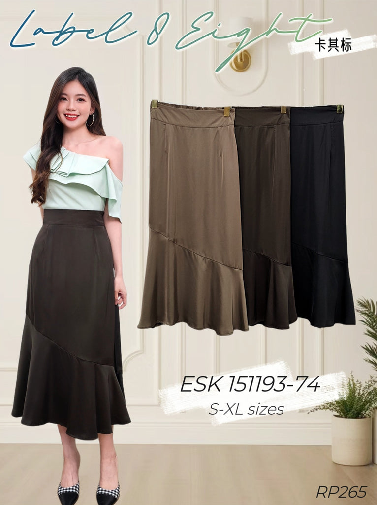 Premium Casual Midi Skirts 高品百搭丝绸迷笛裙 (LA) ESK151193