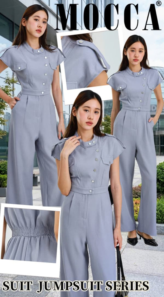 Premium Capsule Pleated Blazer Jumpsuits 设计感百搭西装连衣裙 (MOCCA)17731