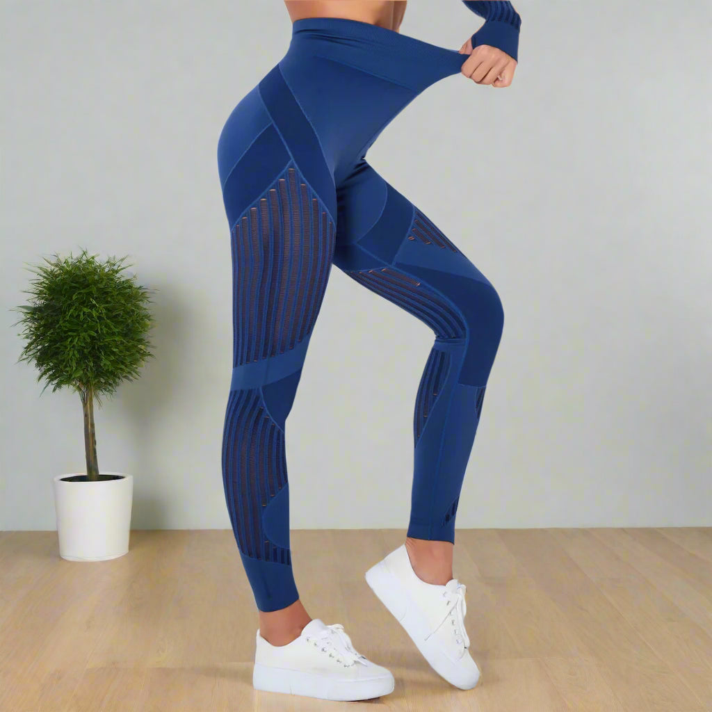 #MFB Premium Knitted High-Waist Yoga Pants 高品针织高腰运动瑜伽裤 (Preorder) FLP1010-1