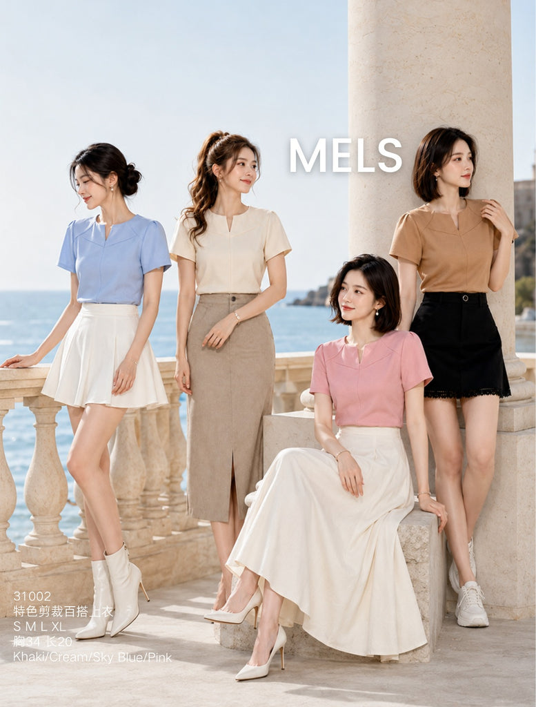 Premium Elevated versatile essential top 特色剪裁百搭上衣 (ME.8)31002