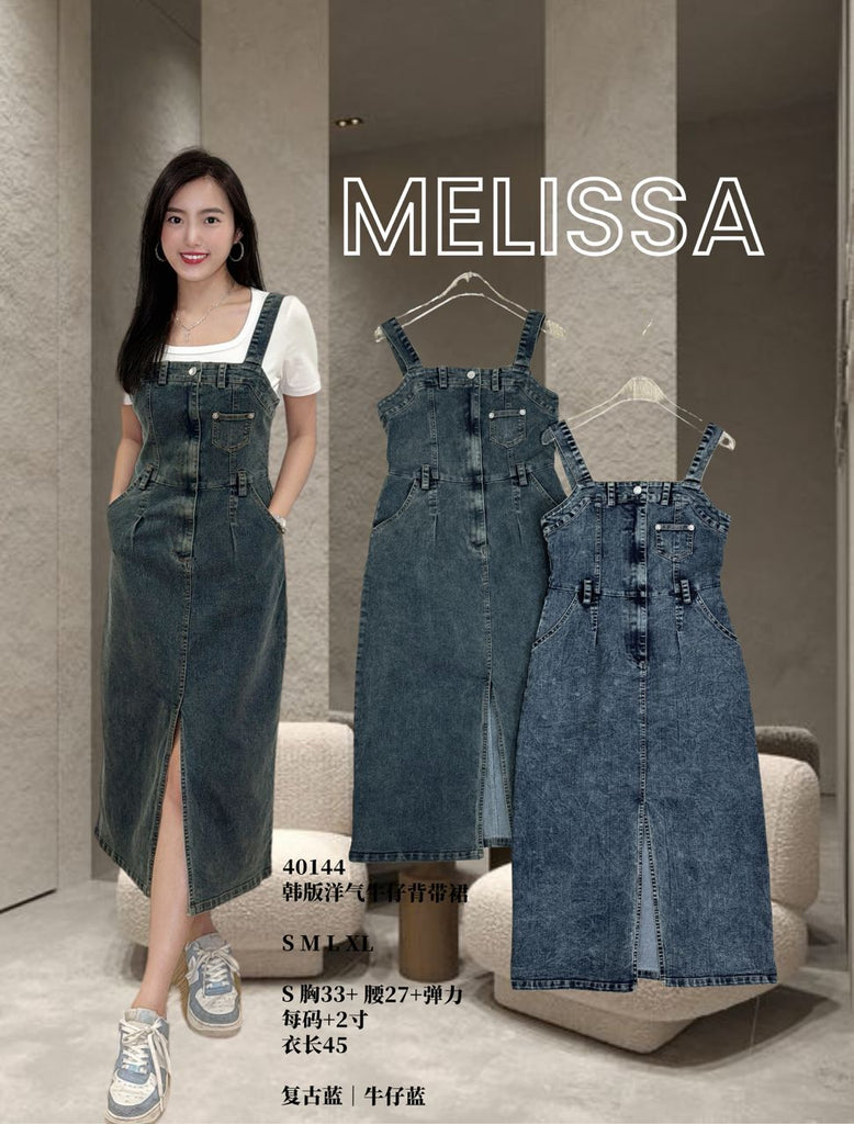 Premium Denim Dress 韩版洋气牛仔背带裙 (ME.) 40144