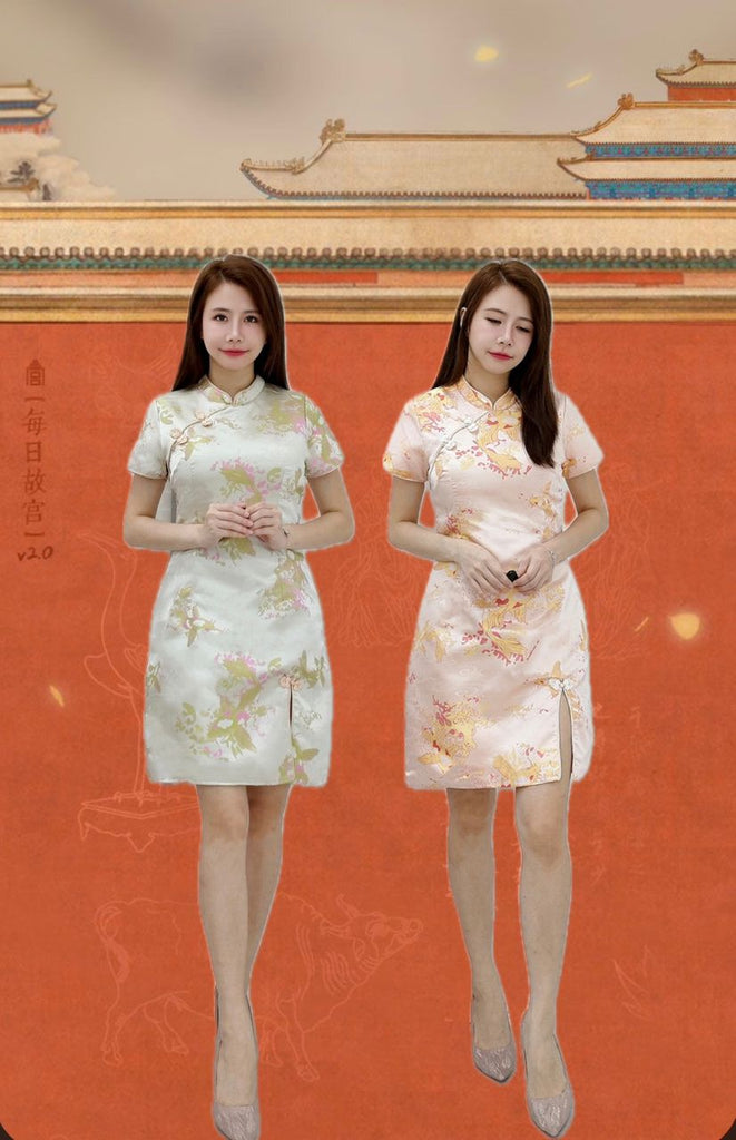 Premium Floral Jacquard Cheongsam 高品鲤鱼提花旗袍连衣裙 (DS.4) 41454