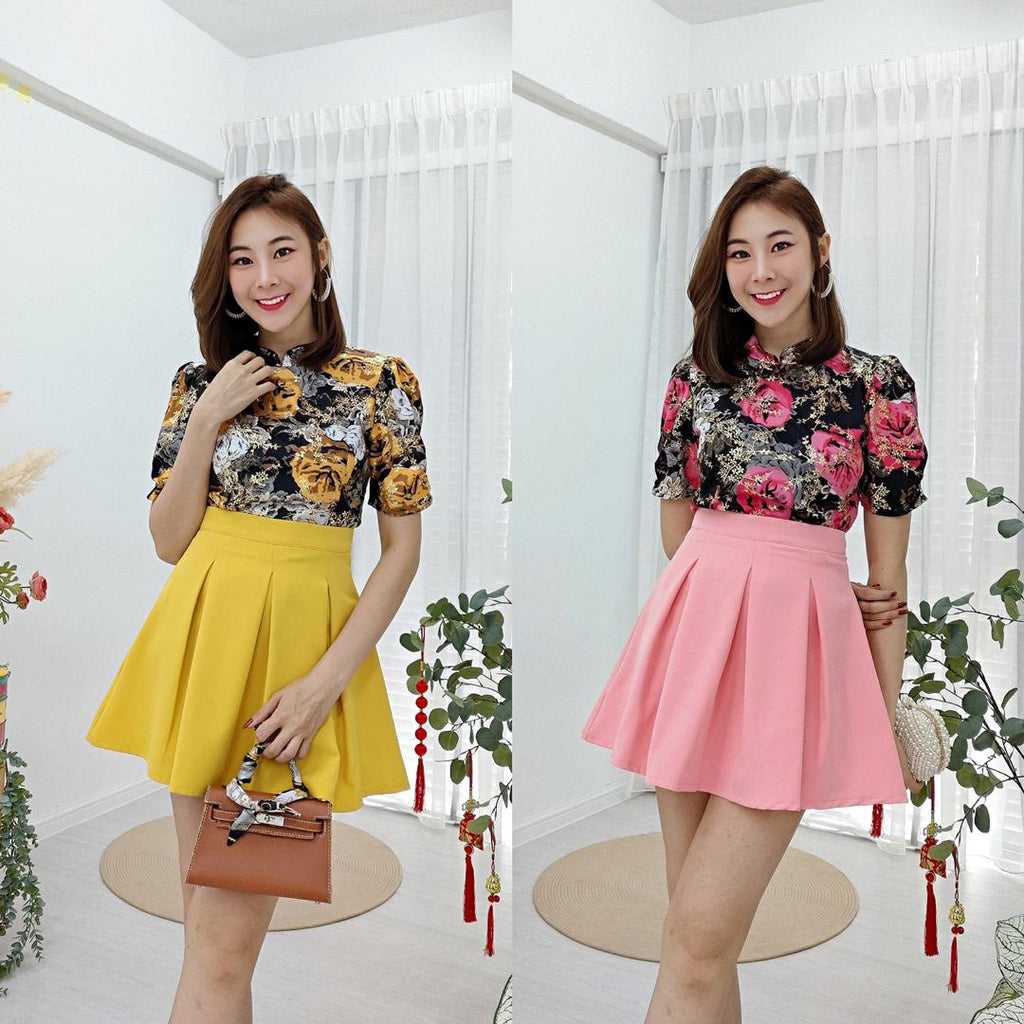 Premium Cheongsam Set 古典印花烫金旗袍裤裙套装 (DS.5) 4422283