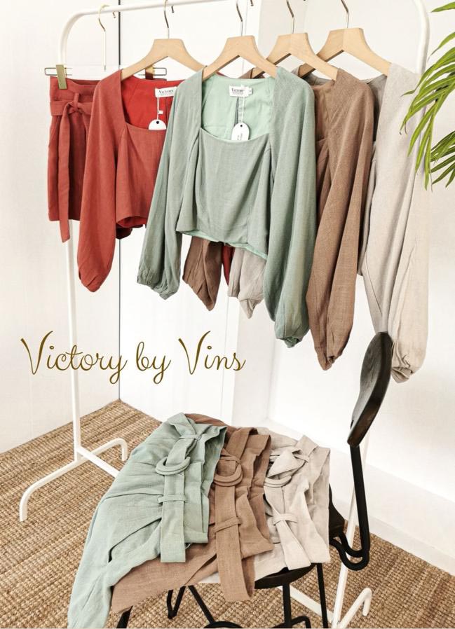 Premium Linen Cotton Casual Set Wear 高品麻棉休闲套装 (DR) VSSP19046