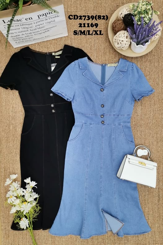 Premium Denim Dress 牛仔连身裙 (CR) CD2739/21169