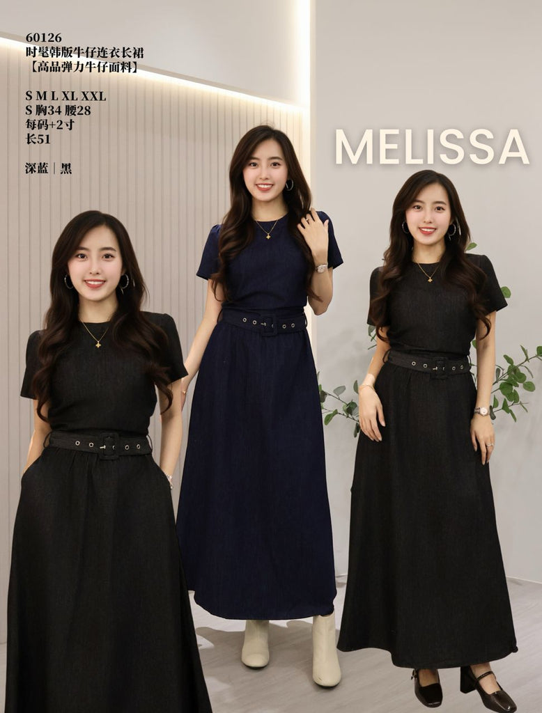 Premium  Minimalist Denim Dress 高品质牛仔连衣长裙 (ME.4) 60126