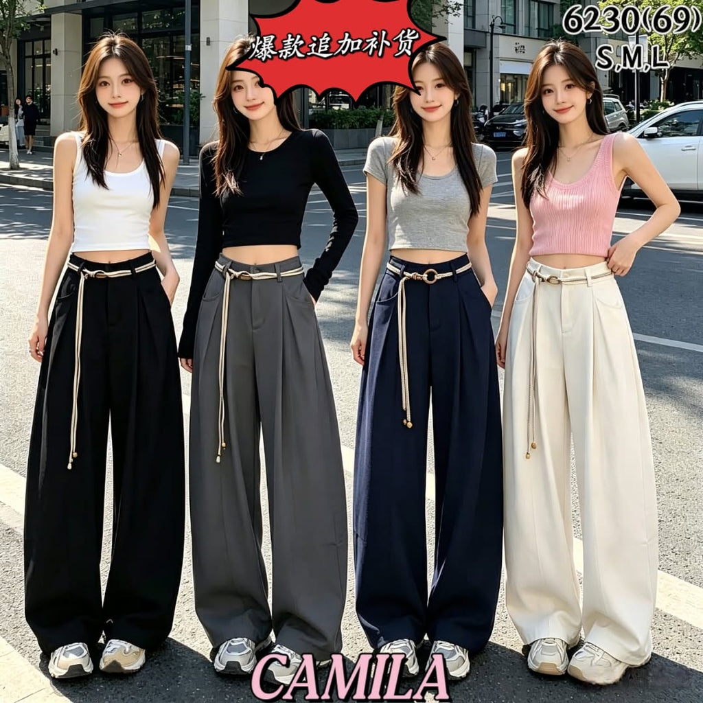Premium Casual Long Pants 时尚百搭弯刀裤 (CA) 6230