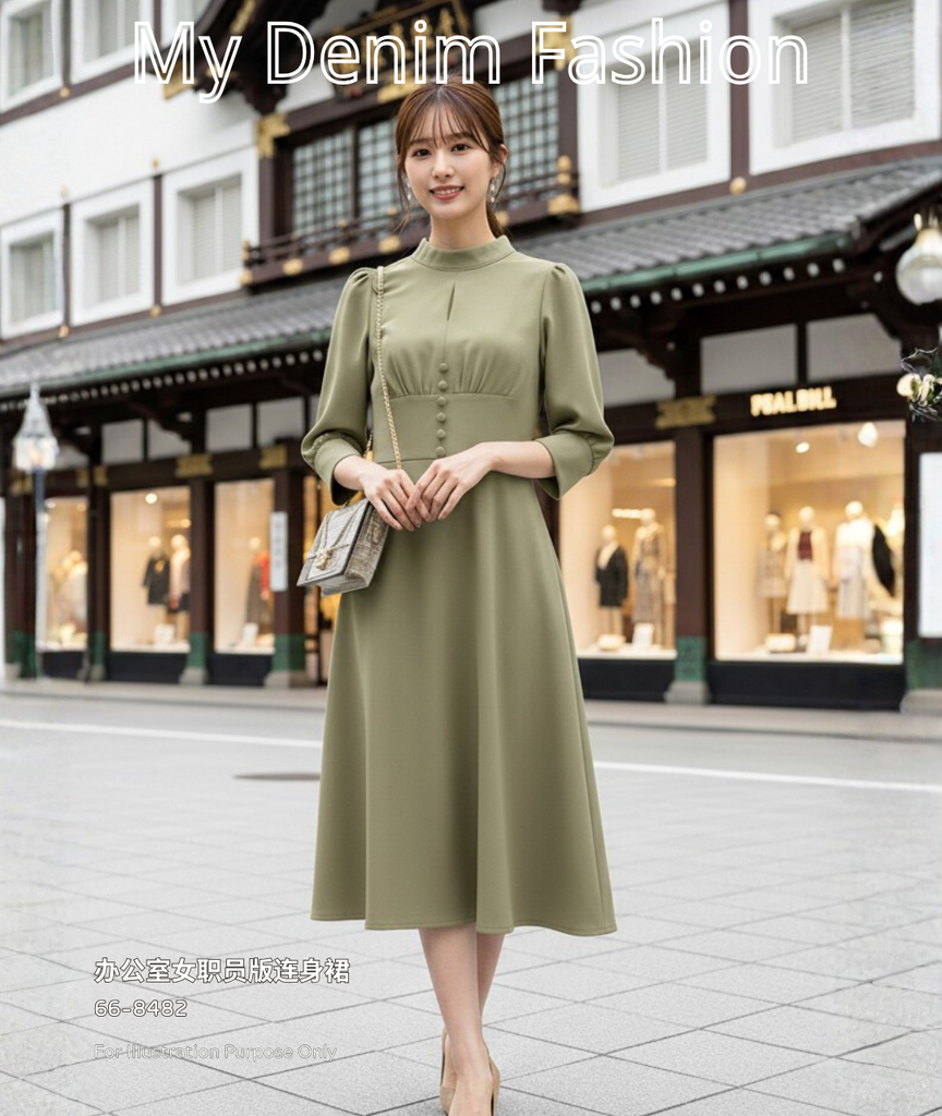 Premium Office Lady Dress 办公室女职员版连身裙 66-8482