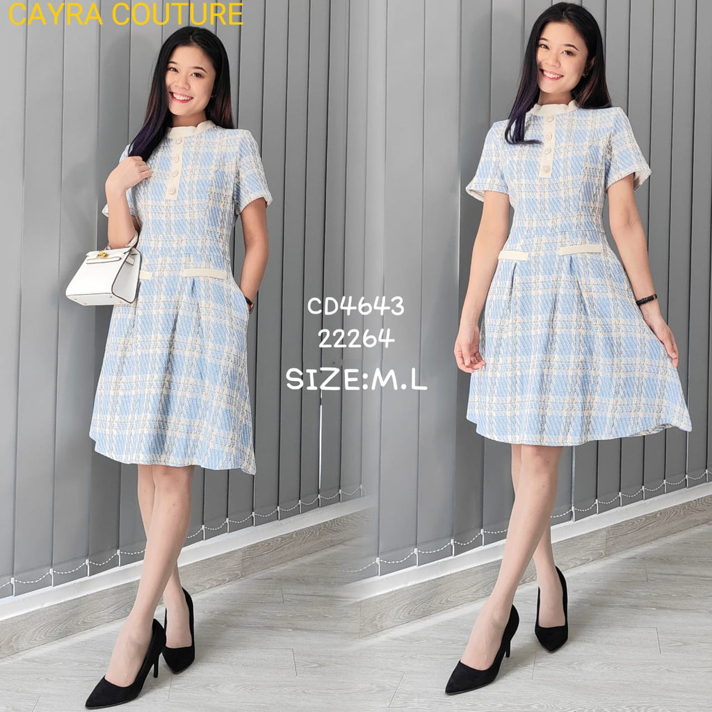 Premium OL Dress 名媛风针织高领OL连身裙 (CR.3) CD4643/22264