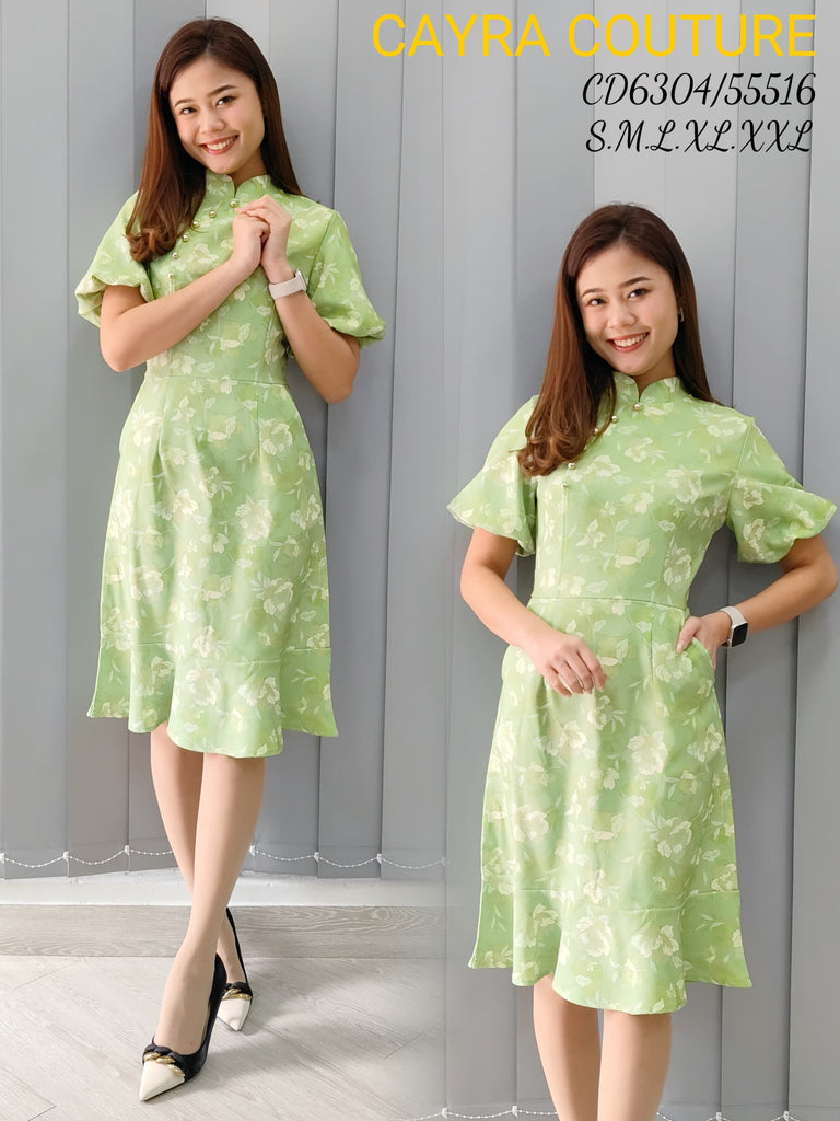 Premium Floral Print Cheongsam 高品新中式民国风印花旗袍 (CR.4) CD6304/55516