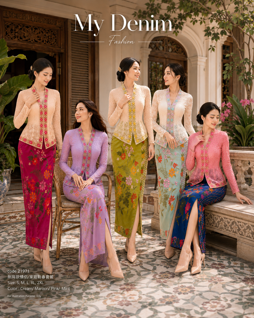 (Presale)Premium Lace Nyonya Batik OL Dress (ME) PL57 M