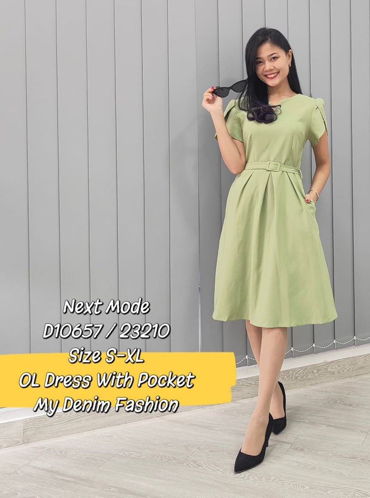 Premium OL Dress 气质花瓣袖OL连衣裙 (NM.4) D10657/23210