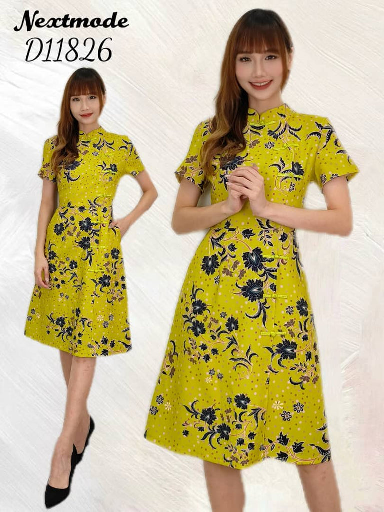 Premium Polyester Short Sleeve Cheongsam 高品涤纶短袖中华领旗袍 (NM.4) D11826/60246