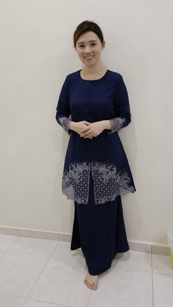 Premium Modern Baju Kurung 高品长袖时尚马来装连身裙 (FC.) D2224