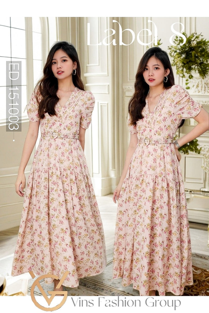 Premium Lady Dress 飘逸淑女V领连衣裙 (LA.4) ED151003