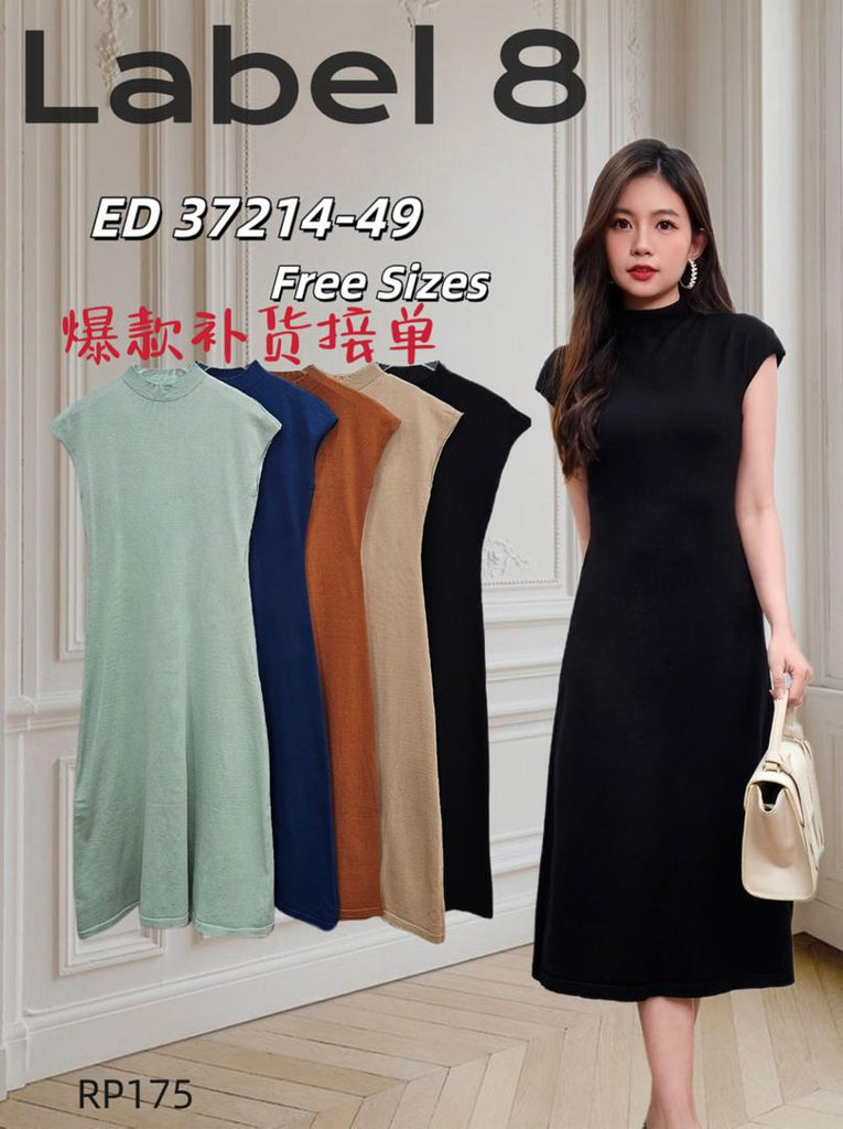 (Preorder) Premium Sleeveless Knitted Dress 高品无袖针织连衣裙 (LA.6) ED37214-1