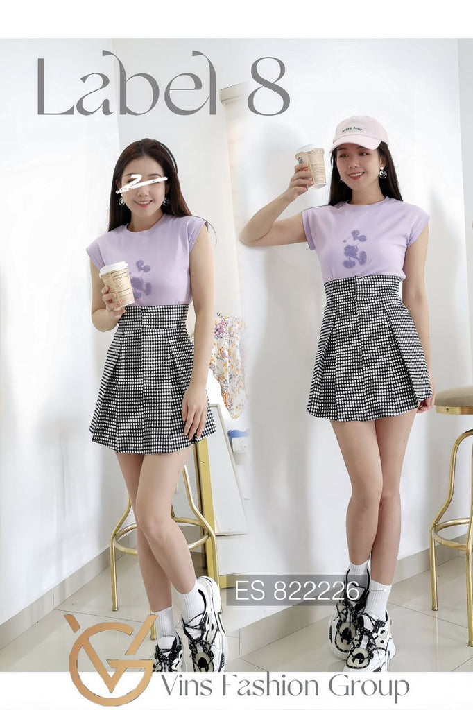 Premium Lady Top 3D毛线米奇图修身版上衣 (LA.6) ES822226
