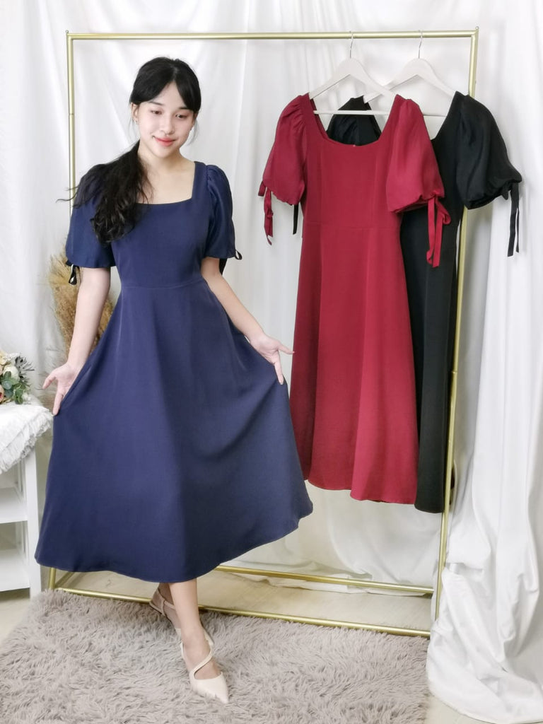 Premium Dinner Dress 甜美泡泡袖晚宴连身裙 (WH.4) 22435
