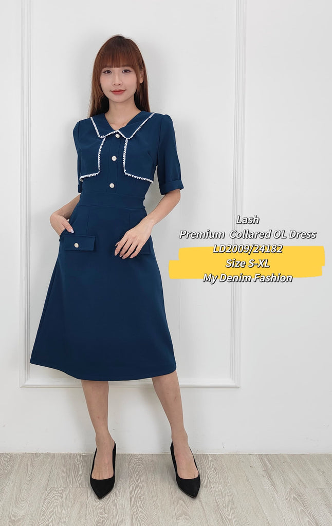 Premium Collared OL Dress 高品质OL连身裙 (LH.4) LD2009/24182