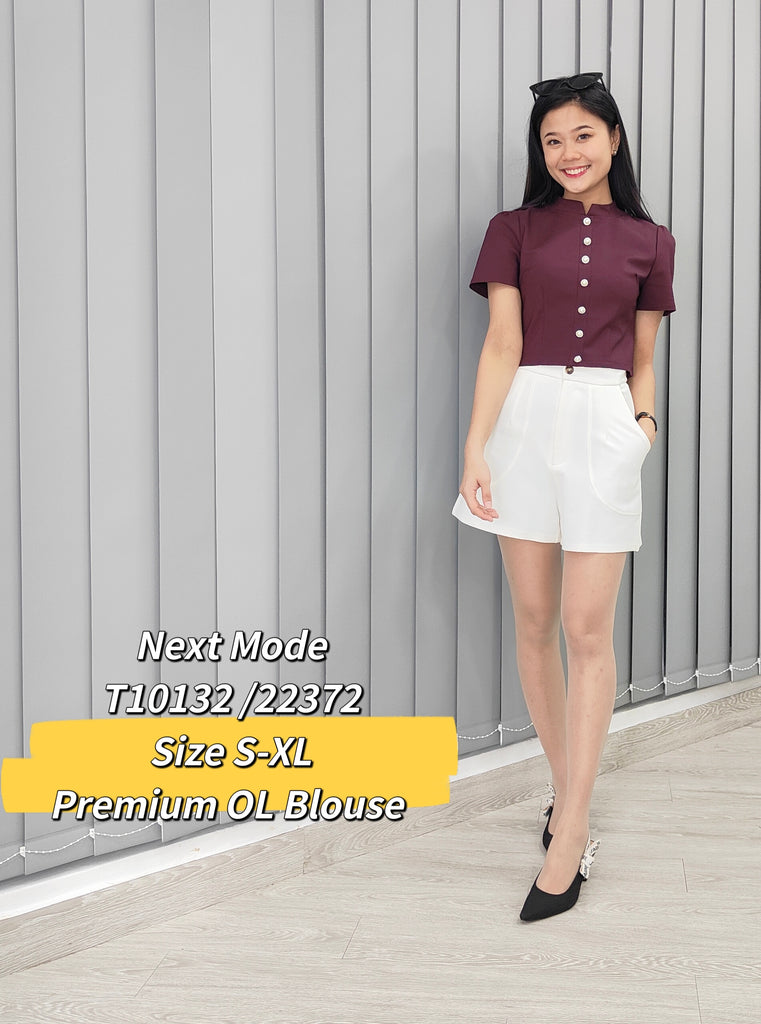 Premium Lady Top 优雅高领OL上衣 (NM.5) T10132/22372