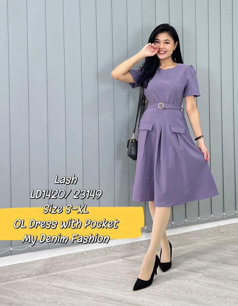 Premium OL Dress 高品爱心领OL连衣裙 (LH.5) LD1420/23149