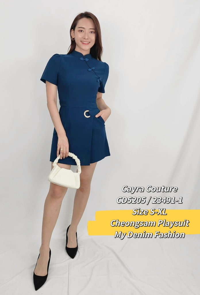 Premium Cheongsam 新中式简约旗袍连身裤 (CR.4) CD5205/23491-1