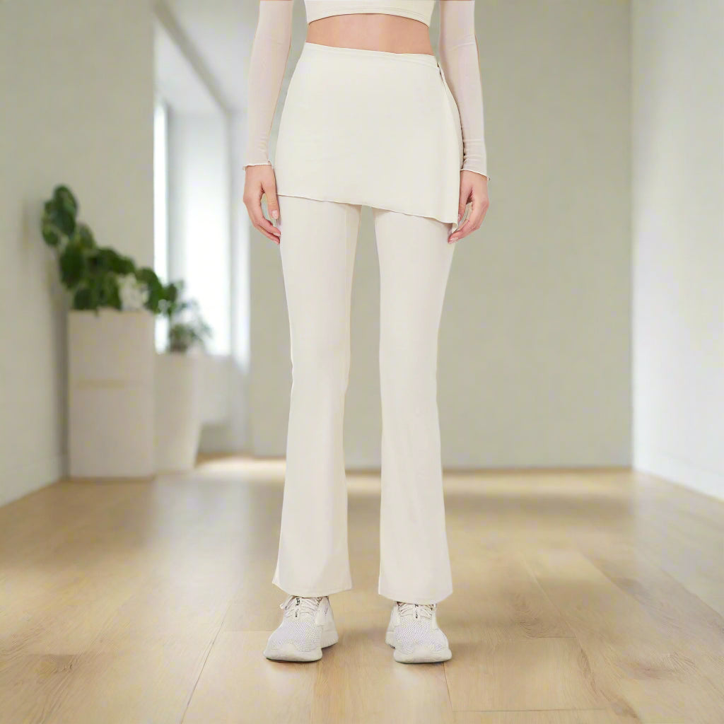 #MFB Premium Two-Piece Yoga Flare Pants 两件套高腰提臀瑜伽喇叭裤 (Preorder) FLP1008-1