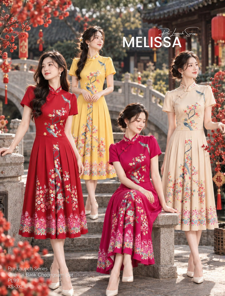 (Presale)Premium Oriental Batik Cheongsam Set (预售)东方韵味旗袍套装 (ME)PL99