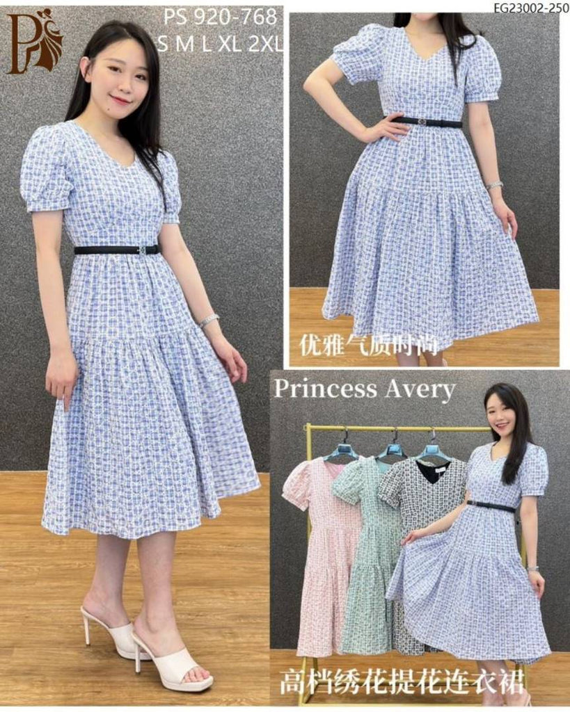 Premium OL Dress 高品绣花提花连身裙 (PR) PS920-768