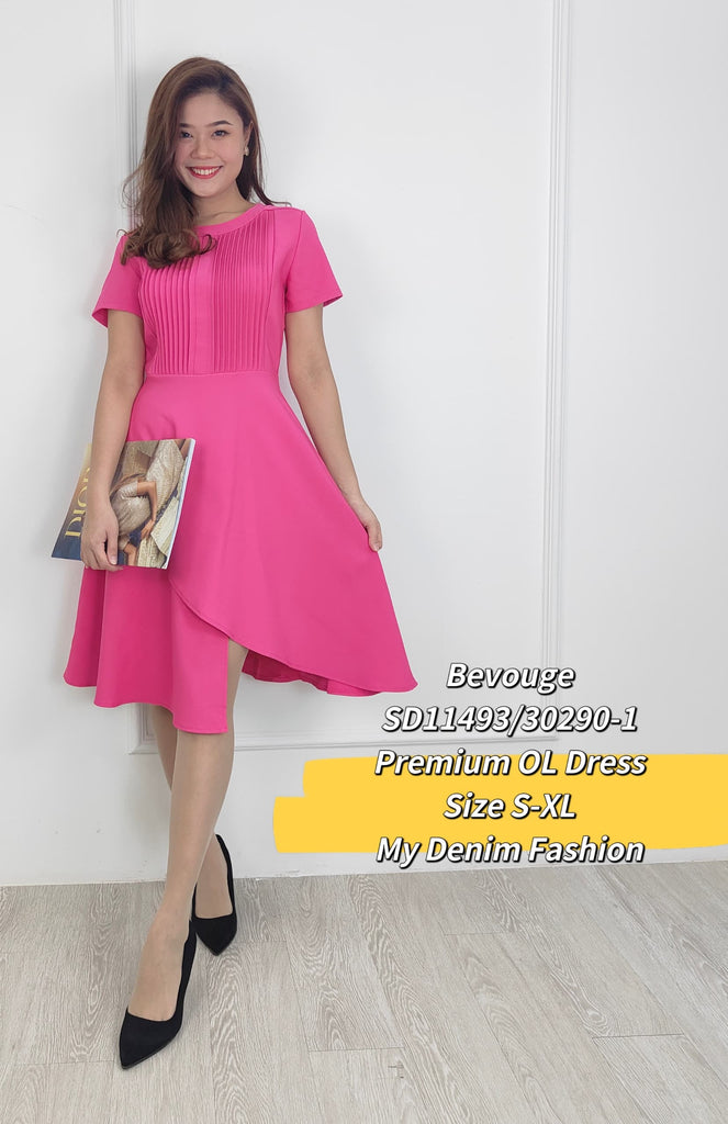 Premium OL Dress 高雅竖纹显瘦A字连衣裙 (BV.4) SD11493/30290-1