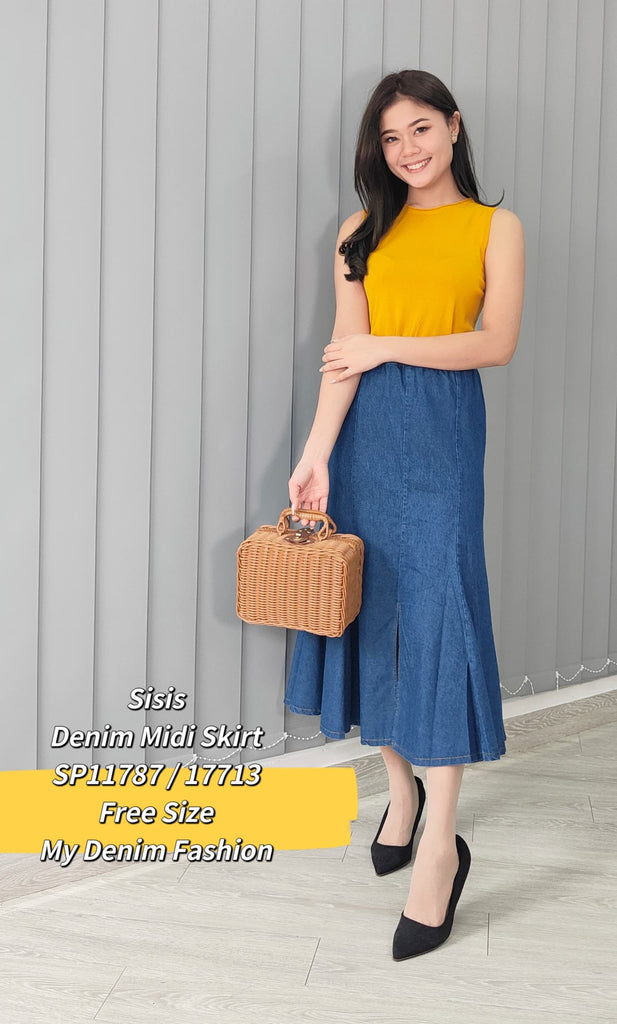 Premium Casual Denim Skirt 休闲牛仔鱼尾半身裙 (SI.3) SP11787/17713