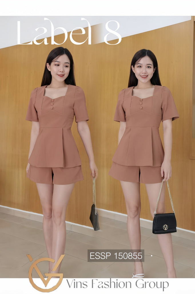 Premium OL Office Set Wear 韩风显瘦时尚短裤套装 (LA.3)  ESSP150855