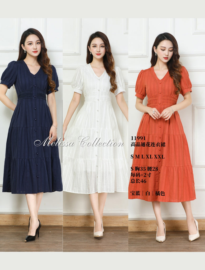 (Pre-Order)Premium Lady Dress 高品通花连衣裙 (ME.6) 11991