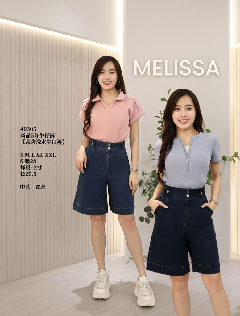 Premium Summer Denim Shorts 时尚洗水牛仔5分裤 (ME.3) 40305