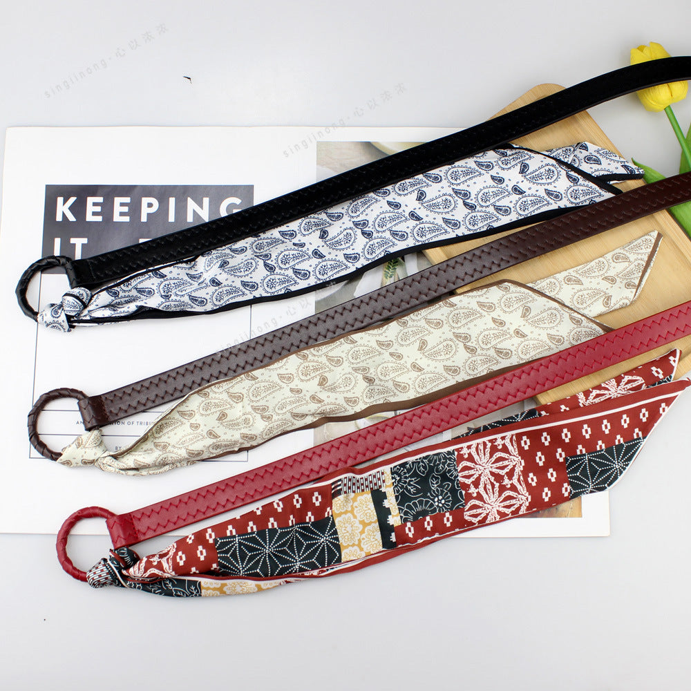 Vintage Scarf Belt 复古丝巾装饰腰带 BE047