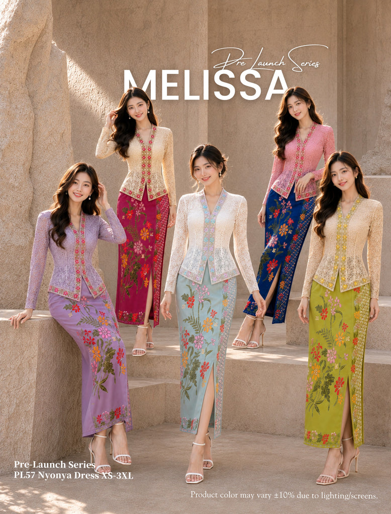 (Presale)Premium Lace Nyonya Batik OL Dress (预售)蕾丝峇迪娘惹连衣裙 (ME) PL57