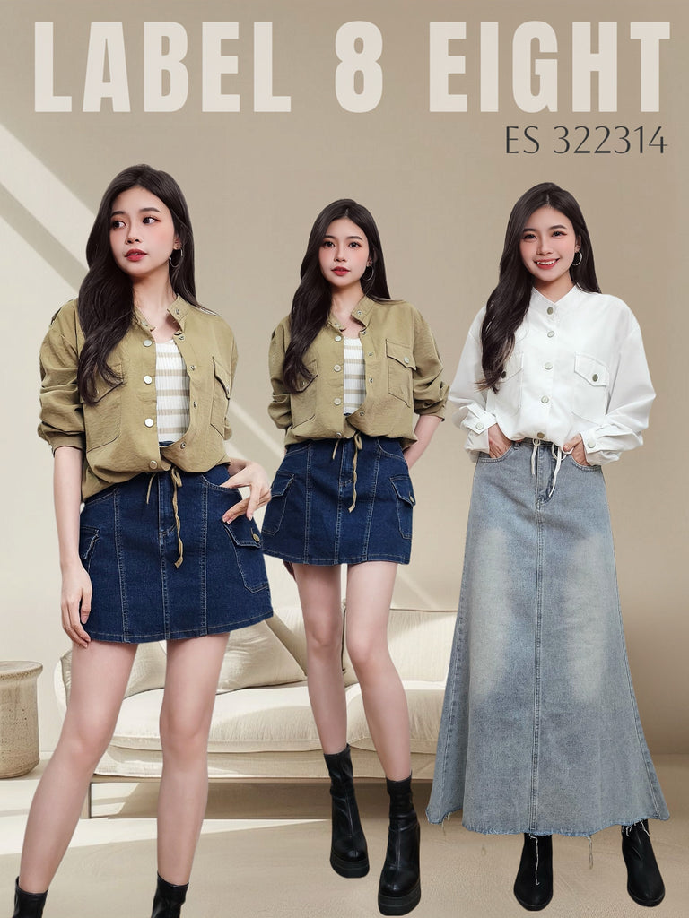 Premium Casual Drawstring Hem Pocket Jacket 高品休闲抽绳下摆外套 (LA.3) ES322314