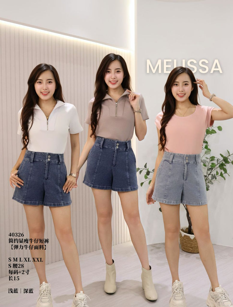 Premium Summer Denim Shorts 时尚显瘦牛仔短裤 (ME.3) 40326