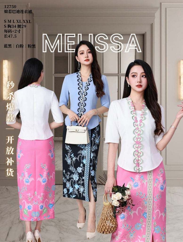 (Preorder)Premium Nyonya Batik Dress (预购)高品娘惹巴迪连衣裙 (ME) 12750-1