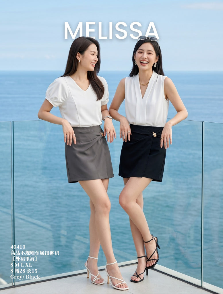 Premium Stylish Buckle Skorts 高品质金属扣裤裙 (ME.5) 40410