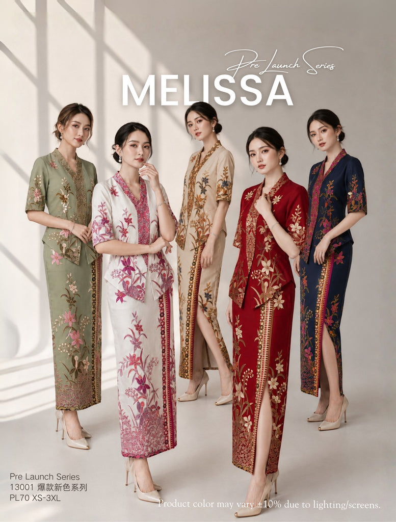 (Presale) New Color Premium Nyonya Batik OL Dress (预售)新颜色娘惹巴迪风OL连衣裙 (ME) PL70/13001C