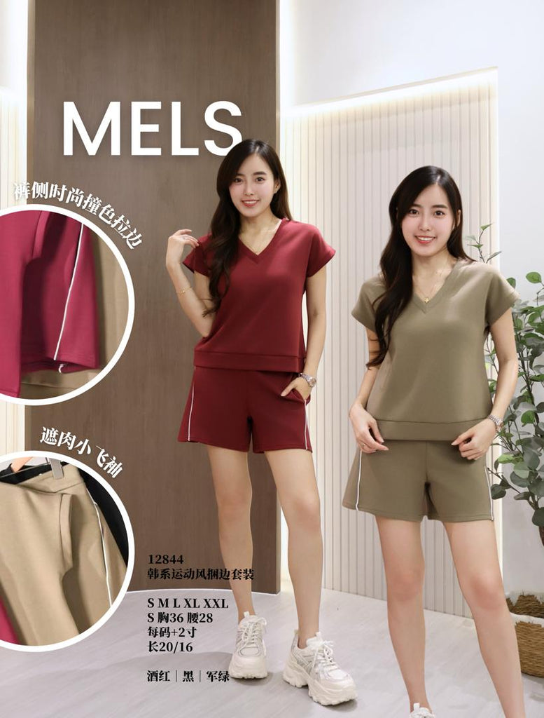 Premium Casual Sporty Top & Shorts Set 运动风休闲套装 (SS@ME) 12844