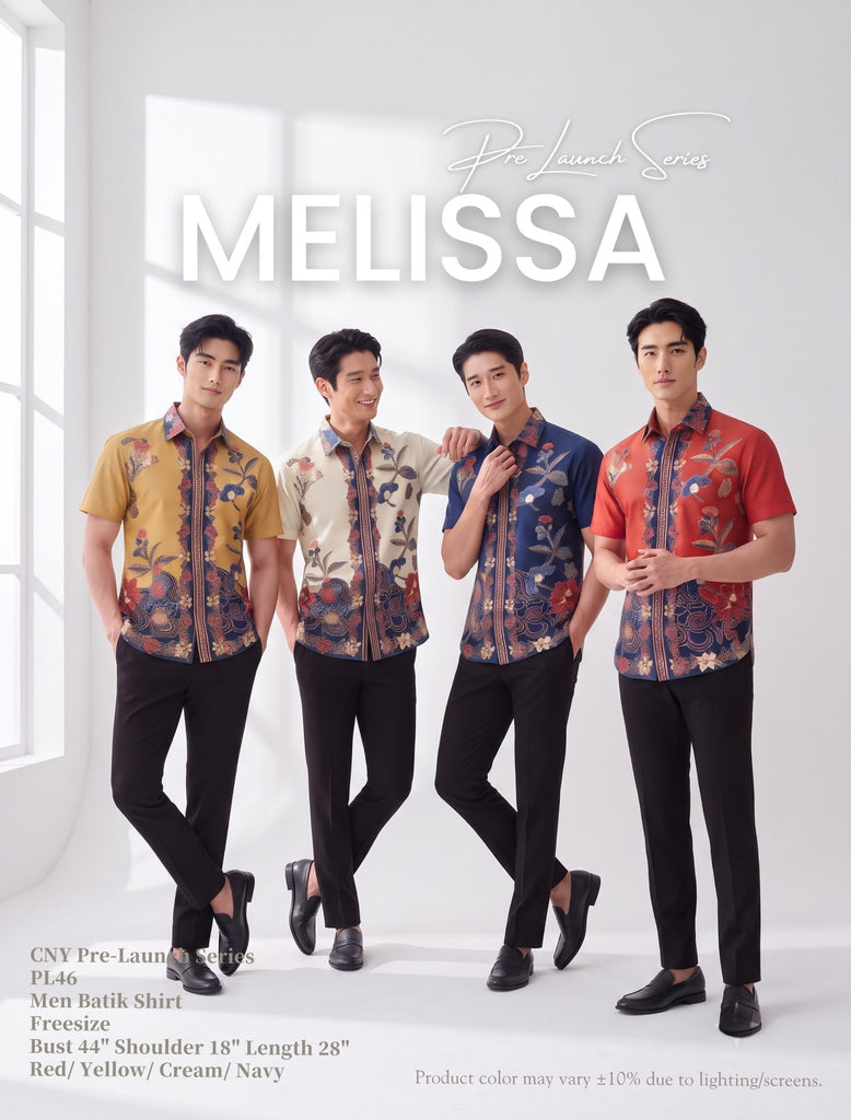 (预购)Premium CNY Batik Print Family Men's Top (Presale)2027家族峇迪新春男装 (ME) PL46